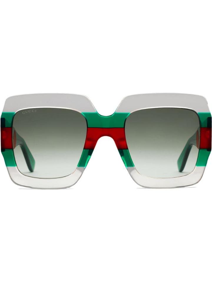 Gucci Eyewear Square-frame Sunglasses - Green