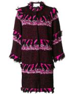 20:52 Fringed Coat - Pink & Purple