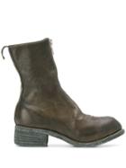 Guidi Zip Front Ankle Boots - Green