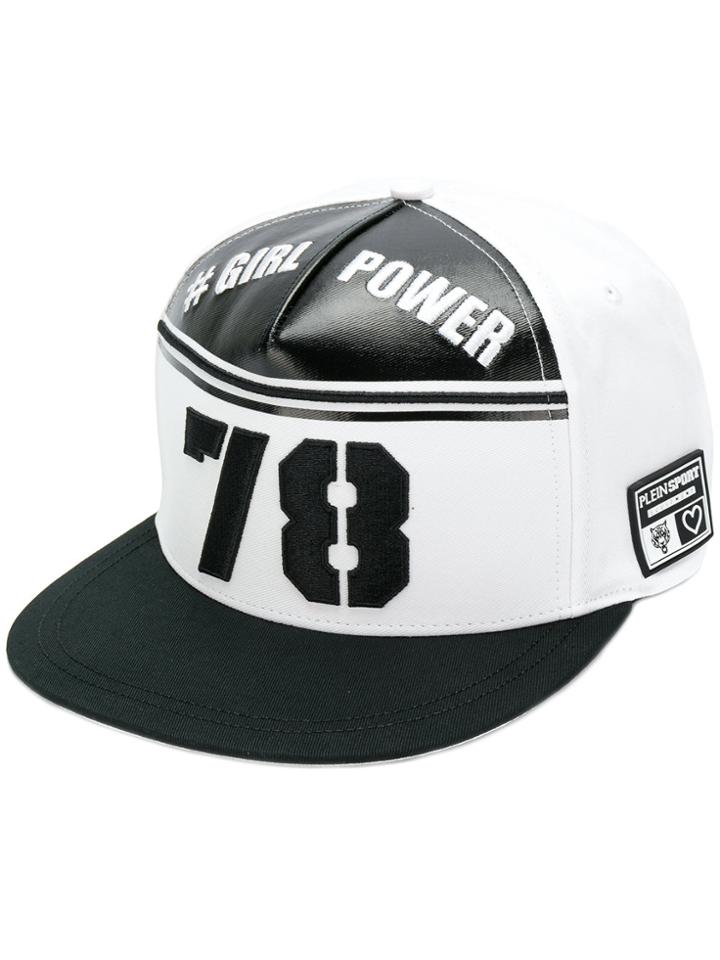 Plein Sport Printed Snapback Hat - White