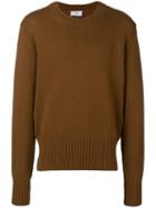 Ami Paris Crewneck Sweater - Brown