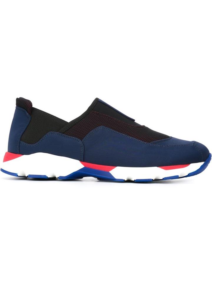 Marni Slip-on Sneakers, Men's, Size: 45, Blue, Rubber/nylon