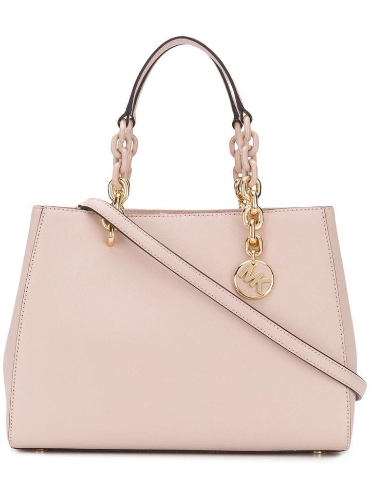 Michael Michael Kors Cynthia Saffiano Satchel - Pink