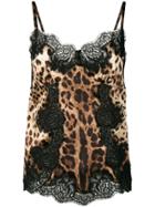 Dolce & Gabbana Leopard-print Camisole Top - Brown
