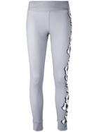 Adidas By Stella Mccartney - Floral Pattern Leggings - Women - Spandex/elastane/recycled Polyester - Xs, Grey