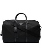 Prada Logo Plaque Holdall - Black