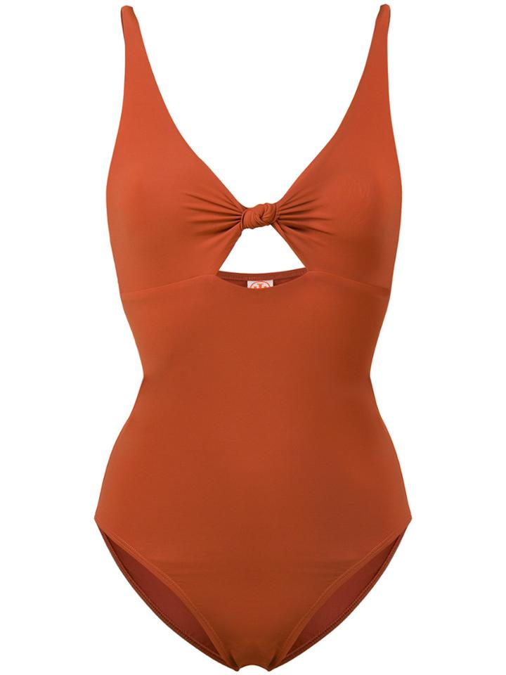 Tory Burch One Piece Swimsuit - Yellow & Orange