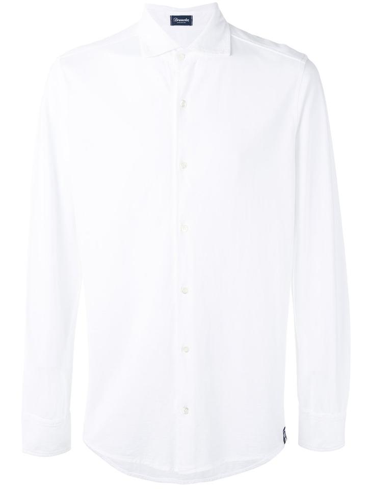 Drumohr - Classic Shirt - Men - Cotton - L, White, Cotton