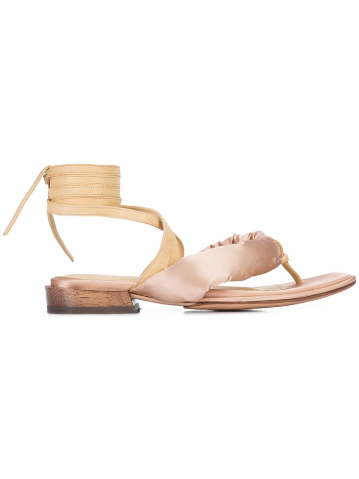 Mari Giudicelli Hana Sandals - Pink & Purple
