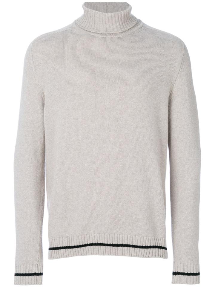 Low Brand Roll Neck Jumper - Nude & Neutrals