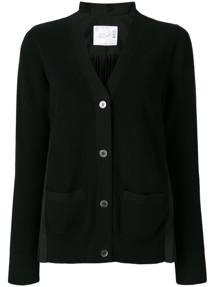 Sacai Button-up Cardigan - Black
