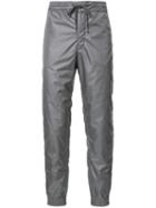 Elasticated Cuffs Track Pants - Men - Cotton/polyester - 2, Grey, Cotton/polyester, Thom Browne