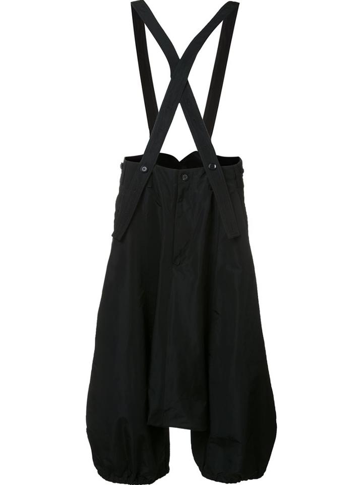 Yohji Yamamoto Wide Leg Suspender Trousers