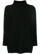 Philo-sofie Turtle-neck Long-sleeve Sweater - Black