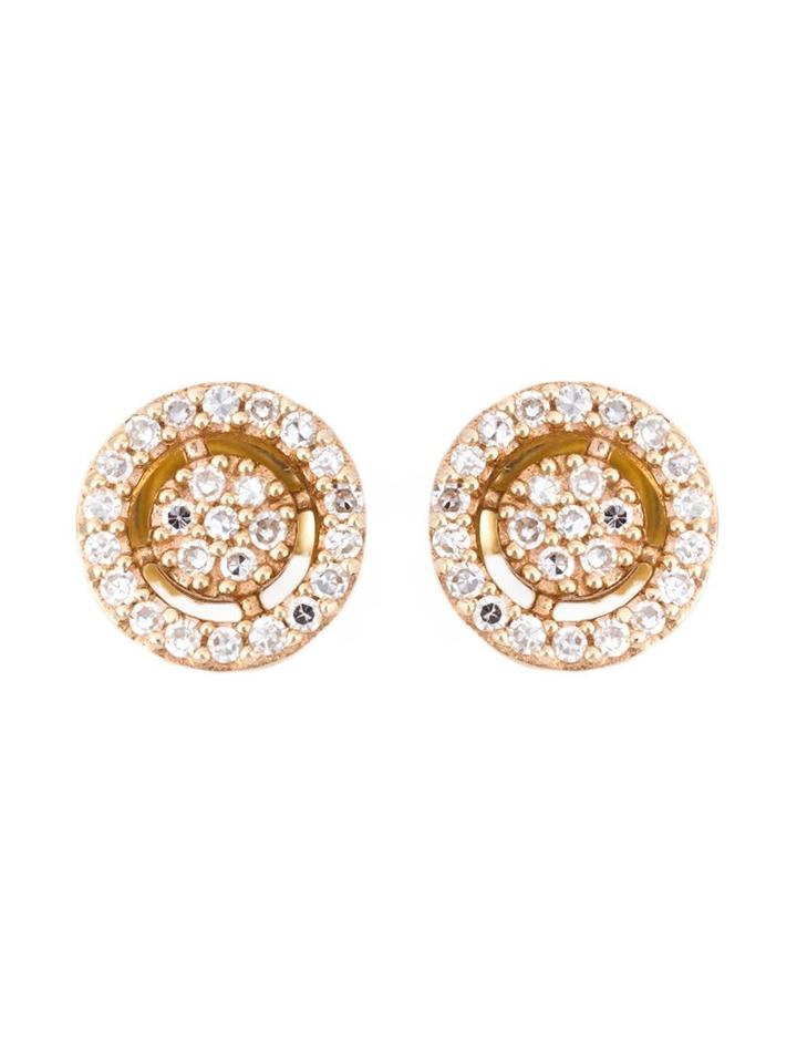 Astley Clarke Mini 'icon Aura' Diamond Stud Earrings, Women's, Metallic
