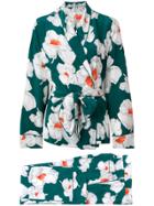 Equipment Floral Suit Jacket - Green