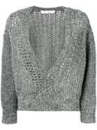 Iro Deep V-neck Jumper - Grey