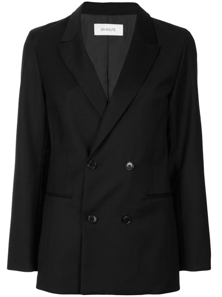 En Route Double-breasted Jacket - Black