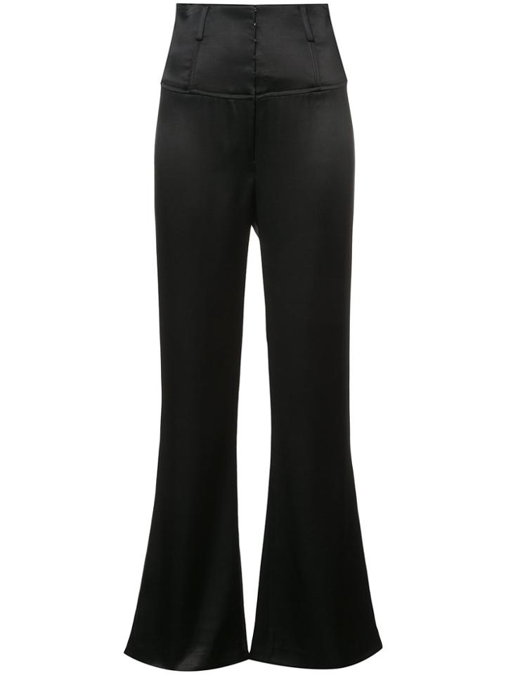 Fleur Du Mal Corset Waist Trousers - Black