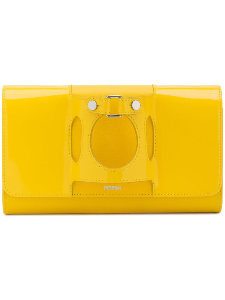 Perrin Paris Glove Clutch Bag - Yellow & Orange