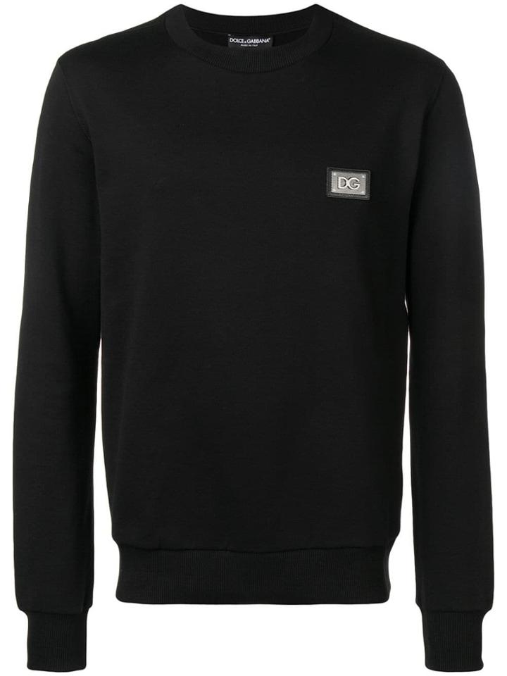 Dolce & Gabbana Logo Plaque Jumper - Black