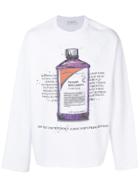 Ih Nom Uh Nit Cough Syrup Bottle Print Sweatshirt - White