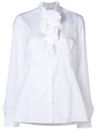 Ermanno Scervino Ruffled Cascade Blouse - White