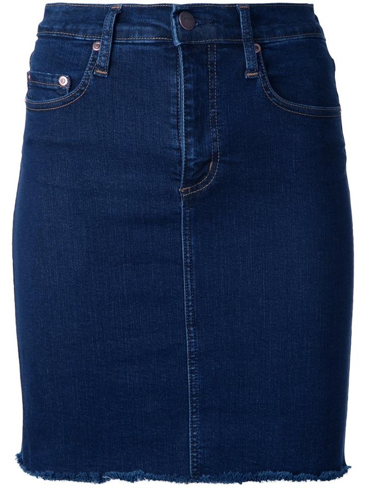 Nobody Denim Cult Skirt, Women's, Size: 24, Blue, Cotton/elastodiene/polyester
