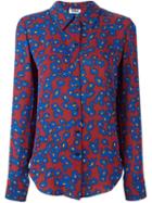 Sonia By Sonia Rykiel All Over Floral Print Shirt, Women's, Size: 40, Red, Polyester
