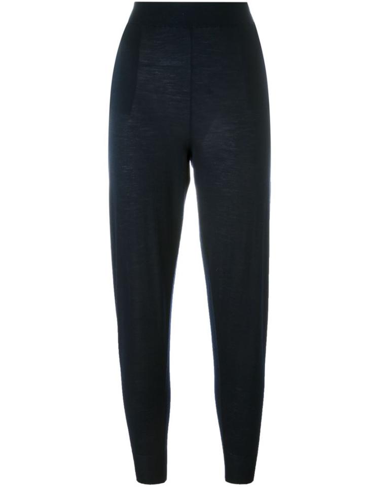 Stella Mccartney Slim Fit Trousers, Women's, Size: 38, Blue, Virgin Wool
