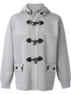 Bark Knit Toggle Coat, Men's, Size: Medium, Grey, Cotton