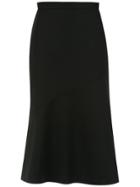 Andrea Marques Panelled Midi Skirt - Black
