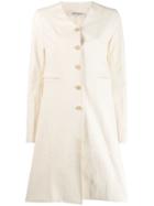 Cherevichkiotvichki Single Breasted Coat - White