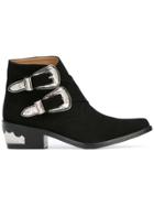Toga Pulla Double Buckle Boots - Black