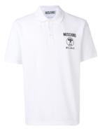 Moschino Double Question Mark Logo Polo Shirt - White