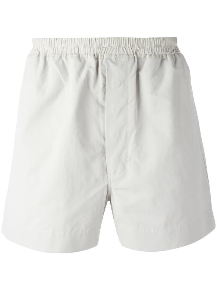 Rick Owens Drkshdw Plain Track Shorts, Men's, Size: Medium, Grey, Cotton/polyamide
