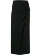 Colville Gathered A-line Skirt - Black