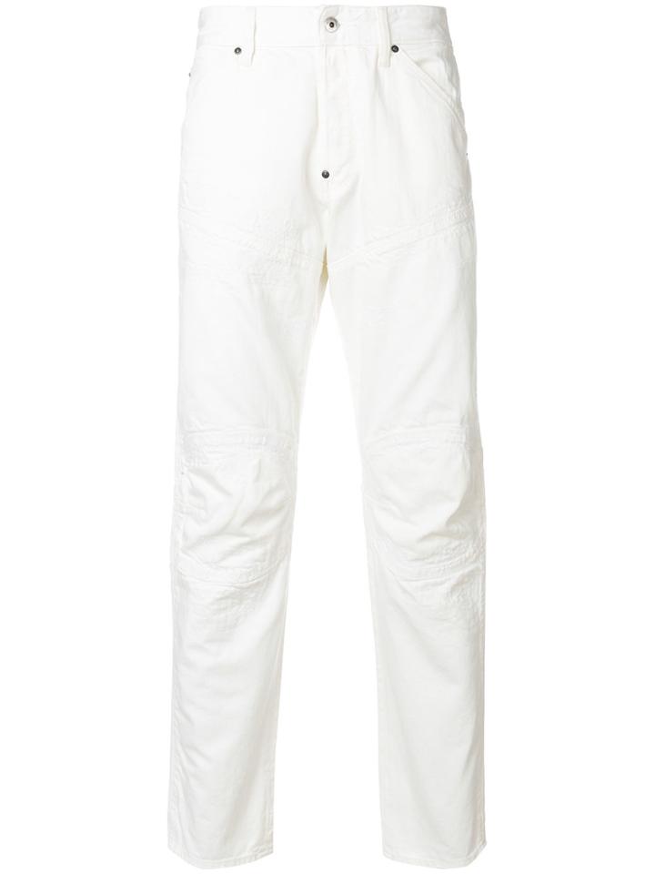 G-star Straight Leg Trousers - White