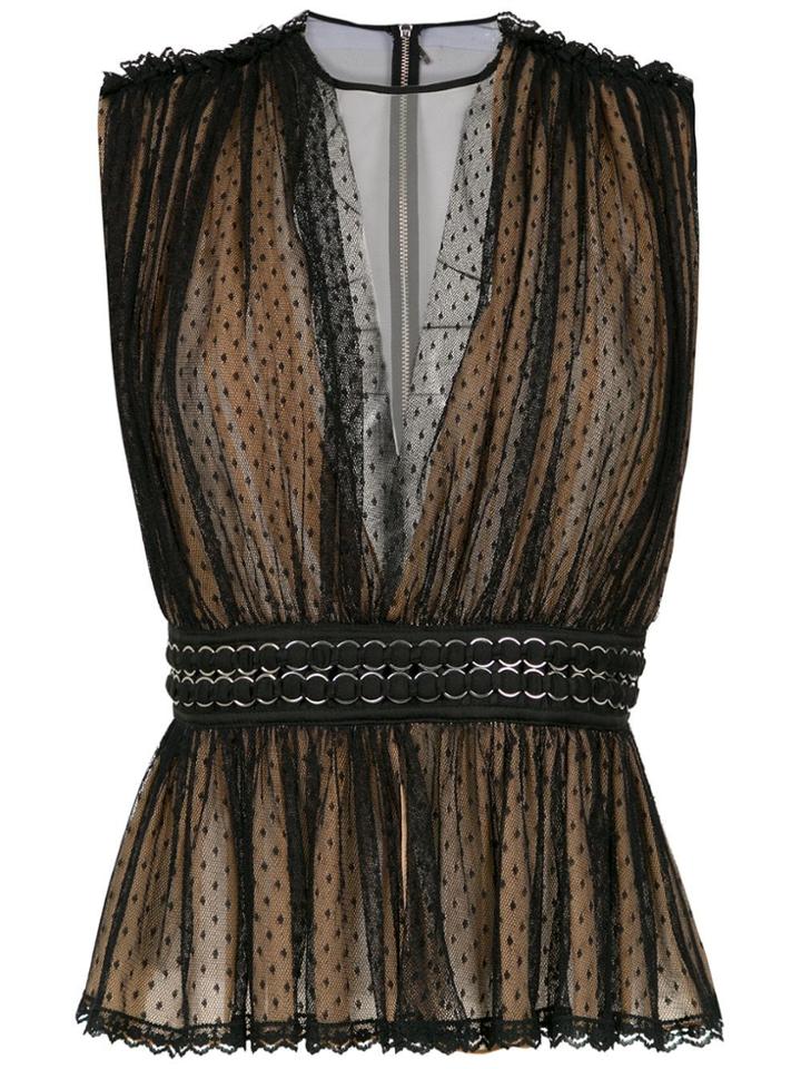 Reinaldo Lourenço Tulle Blouse - Black