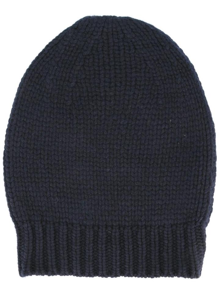 Apuntob Ribbed Beanie, Women's, Blue, Cashmere