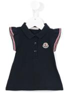 Moncler Kids Ruffled Polo Shirt, Toddler Girl's, Size: 12-18 Mth, Blue