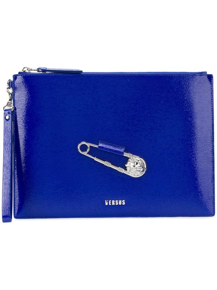 Versus Safety Pin Clutch - Blue