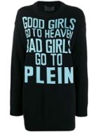 Philipp Plein Good Girls Longline Jumper - Black
