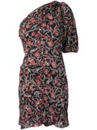 Isabel Marant Étoile Floral Print Ruched Dress - Black