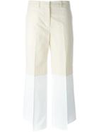 Ports 1961 Two Tone Pleated Straight Leg Trousers