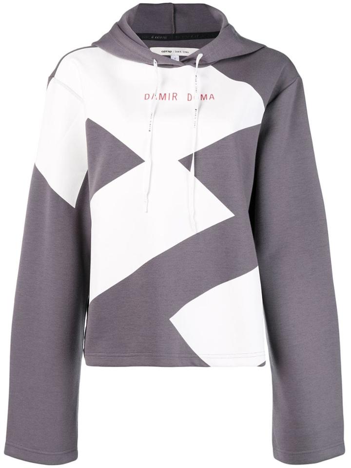 Damir Doma Damir Doma X Lotto Drawstring Hoodie Pullover - Pink &
