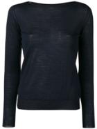 Roberto Collina Fitted Knit Top - Blue