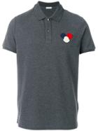Moncler Logo Plaque Polo Shirt - Grey