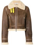 Givenchy Shearling Biker Jacket - Brown