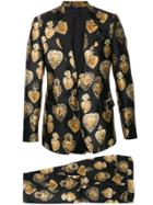 Dolce & Gabbana Sacred Heart Print Suit - Black